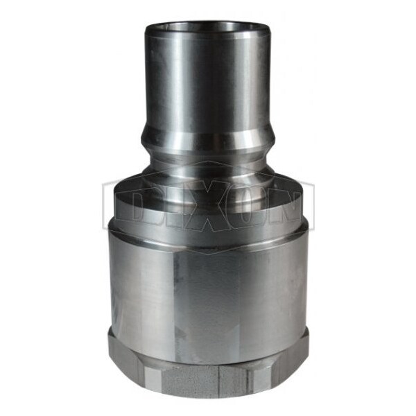 DQC H Industrial Interchange High Volume Female Plug, 1-1/2-11 Nominal, Female BSPP, 316 SSss S